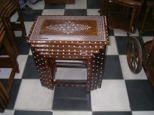 Wood Table Set2 - Khan Brothers Onyx Handicrafts